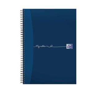 Oxford My Notes Card Cover Wirebound Notebook 100 Pages A4 Blue (5 Pack) 400020193