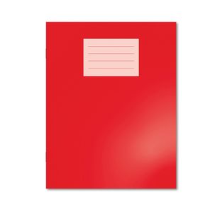 Hamelin Oxford Exercise Book 8mm Lined 80 Page 229x178mm Red (Pack of 100) 400148903