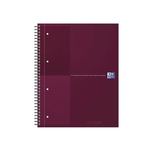 Oxford Hardback Wirebound Notebook 160 Pages Special Edition A4+ Red 400194459-S
