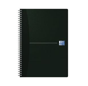 Oxford Card Cover Wirebound Notebook A4 Black (5 Pack) 100102931