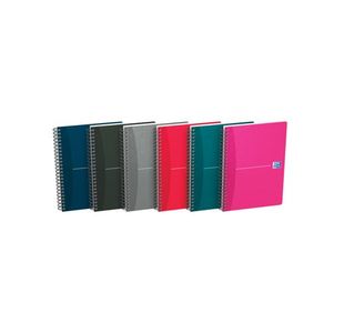 Oxford Card Cover Wirebound Notebook A5 Assorted (Pack of 5) 100103741