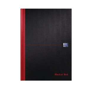 Black n' Red Casebound Hardback Notebook Ruled 192 Pages A4 (Pack of 2) 400155360