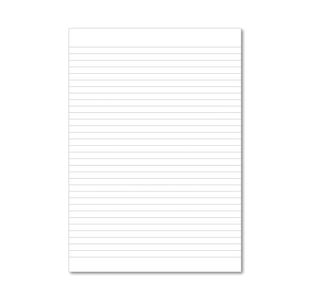 Hamelin Loose Leaf Paper 8mm Lined 1000 Page Unpunched No Margin A4 (Pack of 5) 100100776