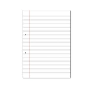 Hamelin Loose Leaf Paper 6mm Lined 1000 Page Punched 2 Hole A4 (Pack of 5) 100100617