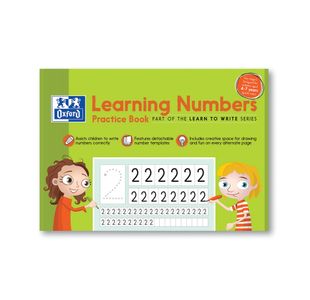 Hamelin Oxford Learn To Write Learning Numbers Book 32 Page A4 (Pack of 100) 100080207