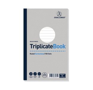 Challenge Carbonless Triplicate Book 100 Sets 210x130mm (Pack of 5) 100080445
