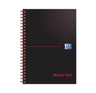 Black n' Red Wirebound Notebook 100 Pages A5 (Pack of 10) 1100080155