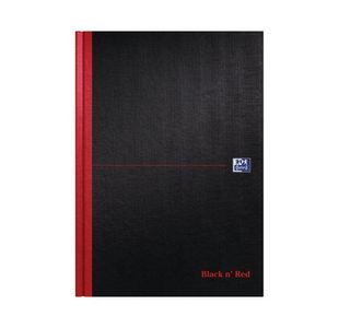 Black n' Red Casebound Narrow Ruled Hardback Notebook A4 (Pack of 5) 100080474