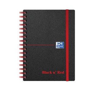 Black n' Red Wirebound Polypropylene Ruled Notebook 140 Pages A6 (Pack of 5) 100080476