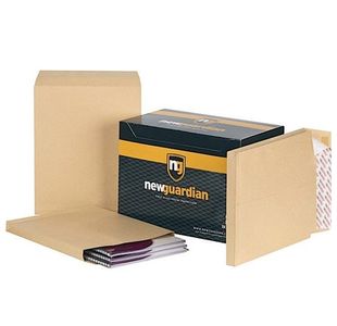 New Guardian Envelope P/Seal 381x254x25mm Manilla (Pack of 100) M27466
