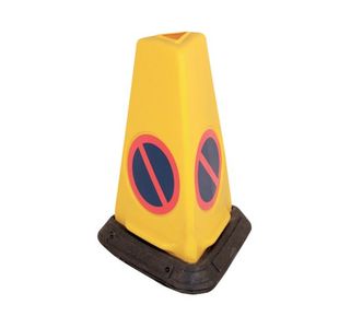 Yellow No Waiting Sand-Weighted Warning Cone JAD081-120-254