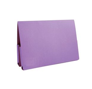 Exacompta Guildhall Double Pocket Legal Wallet Foolscap Mauve (Pack of 25) 37214