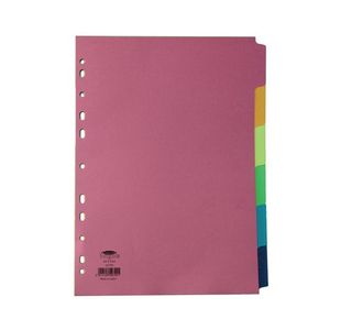 Concord Divider 6-Part A4 160gsm Bright Assorted 50799