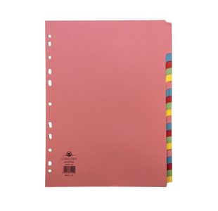 Concord 20-Part Subject Divider A4 Assorted 74499/J44