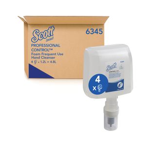 Scott Foam Hand Cleanser 1.2L Refill Unscented Pack of 4 6345