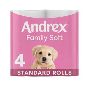 Andrex Family Soft Toilet Roll 2-Ply 170 Sheets Per Roll 6x4 (Pack of 24) 4490863