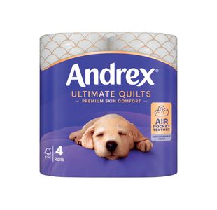 Andrex Ultimate Quilts Toilet Roll 3-Ply 115 Sheets Per Roll 6x4 (Pack of 24) 4473304
