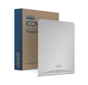 Kimberly Clark ICON Faceplate For Automatic Rolled Hand Towel Dispenser Silver Mosaic 58760