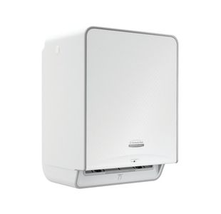 Kimberly Clark ICON Automatic Rolled Hand Towel Dispenser White and Faceplate White Mosaic 53940