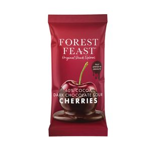 Forest Feast Belgian Dark Chocolate Sour Cherries Impulse40g (Pack of 12) 06020