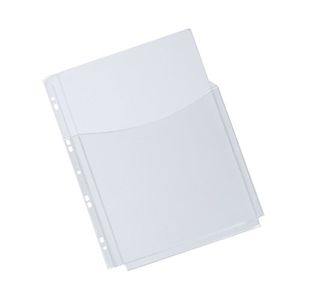 Q-Connect Expanding Punched Pocket 3/4 Length Front A4 (Pack of 5) KF00139