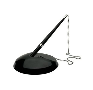 Q-Connect Reception Pen with Chain and Base KF00233