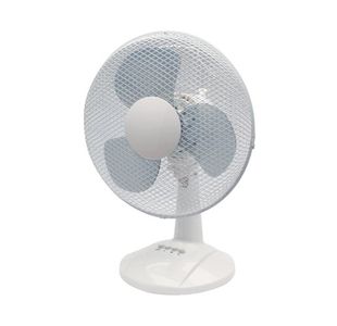 Q-Connect 12 Inch/305mm Desk Fan White KF00405