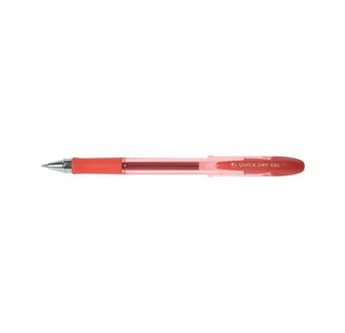 Q-Connect Quick Dry Gel Pen Medium Red (12 Pack) KF00680