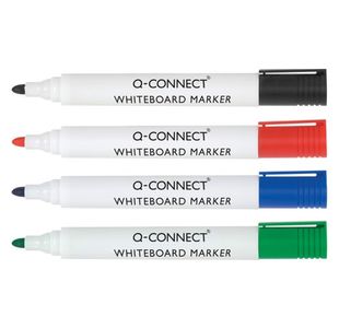 Q-Connect Drywipe Marker Pen Assorted (Pack of 10) KF00880