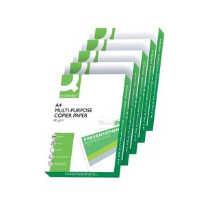 Q-Connect White A4 80gsm Copier Paper (2500 Pack) KF01087