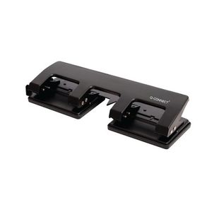 Q-Connect 4 Hole Punch Black KF01238