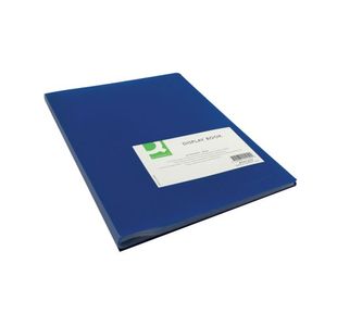 Q-Connect Polypropylene Display Book 40 Pocket Blue KF01259