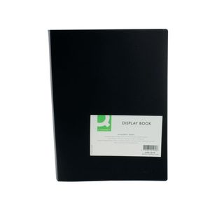 Q-Connect Polypropylene Display Book 40 Pocket Black KF01260
