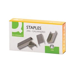 Q-Connect 24/6 Metal Precision Engineered Staples (1000 Pack) KF01278