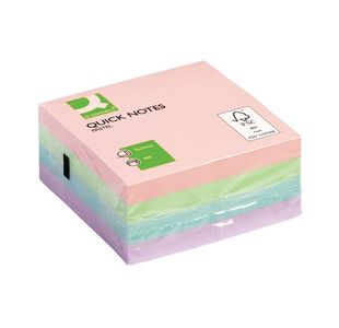 Q-Connect Quick Note Cube 76 x 76mm Pastel KF01347