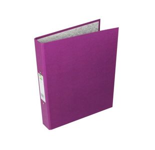 Q-Connect 2 Ring 25mm Paper Over Board Purple A4 Binder (10 Pack) KF01475