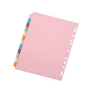 Q-Connect 12-Part Subject Divider Multi-Punched A4 (Pack of 20) KF01515Q