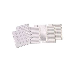 Q-Connect 1-5 Index Multi-Punched Reinforced Board Clear Tab A4 White KF01527