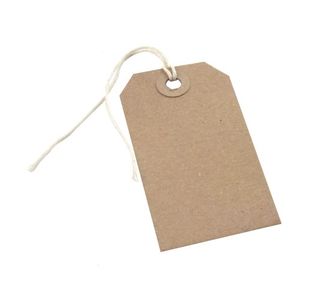 Strung Tag 146x73mm Buff (1000 Pack) KF01613