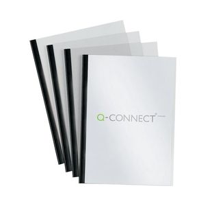 Q-Connect Black A4 5mm Slide Binder and Cover Set (Pack of 20) KF01926
