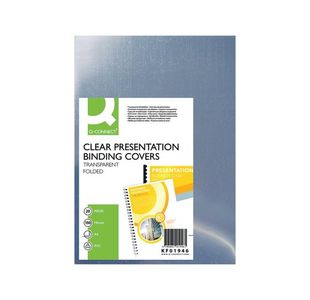 Q-Connect Clear A4 Clear Covers (20 Pack) KF01946