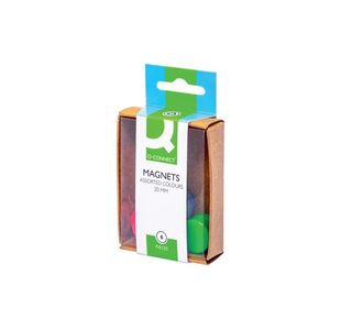 Q-Connect Round Magnet 20mm Assorted (60 Pack) KF02040Q