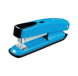 Q-Connect Half Strip Metal Stapler Blue (Staples up to 20 sheets of 80gsm paper) KF02149