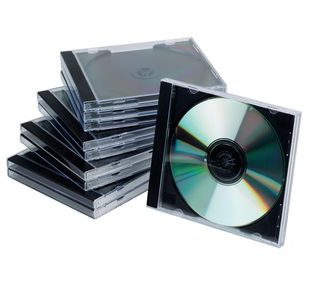 Q-Connect Black /Clear CD Jewel Case (Pack of 10) KF02209