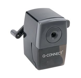 Q-Connect Desktop Pencil Sharpener Black (Autostop feature prevents over sharpening) KF02291