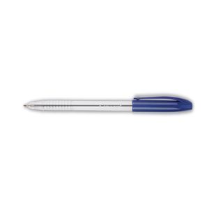 Q-Connect Grip Stick Ballpoint Pen Medium Blue (20 Pack) KF02458