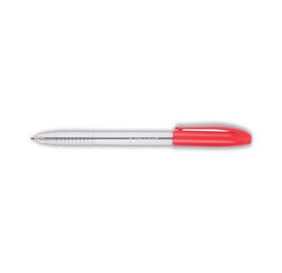 Q-Connect Grip Stick Ballpoint Pen Medium Red (Pack of 20) KF02459
