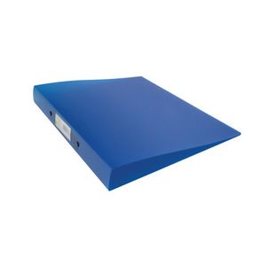 Q-Connect 2 Ring Binder Frosted A4 Blue (Frosted polypropylene covers with 25mm capacity) KF02483