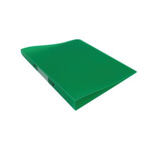Q-Connect 2 Ring Binder Frosted A4 Green (25mm capacity and has a spine label) KF02484