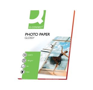 Q-Connect A4 Gloss Photo Paper 180gsm (Pack of 50) KF02771